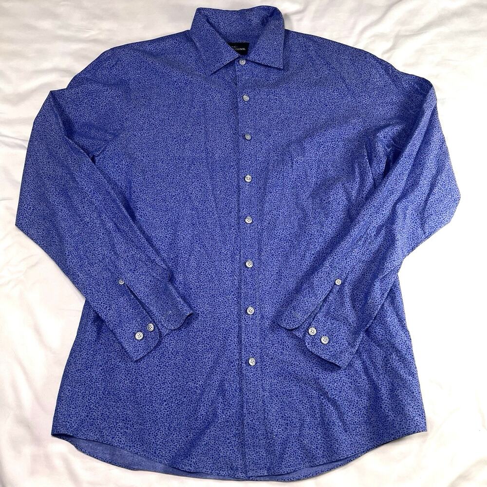 Rodd & Gunn Sports Fit Shirt Mens Size L Blue Floral Button Long Sleeve Cotton